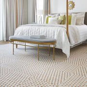 FLOR Woven In Time area rug shown in Jute