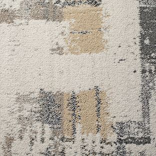 FLOR Splish Splash carpet tile shown in Eggnog.