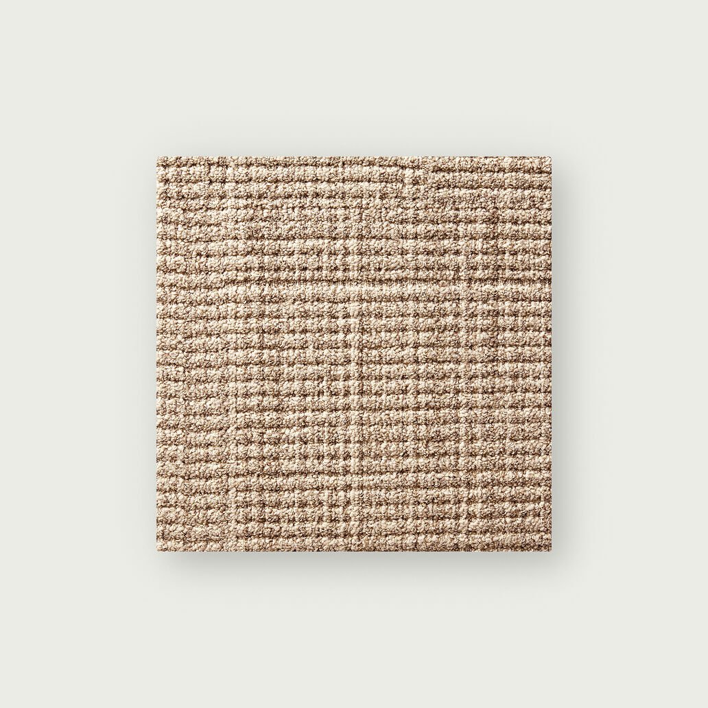 FLOR Jute Box carpet tile shown in Jute