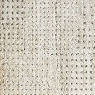 FLOR On The Dot carpet tile shown in Bone/Silver