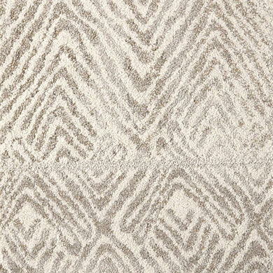 FLOR Carpet Tile swatch of Cut Corners shown in Chalk