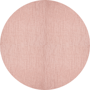 FLOR Made You Look Round Rug shown in Blush