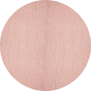 FLOR Made You Look Round Rug shown in Blush