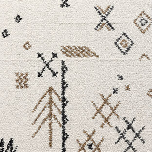 FLOR Drawn To You carpet tile shown in Bone