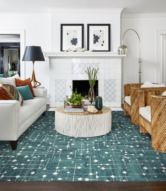 EcoFriendly Area Rugs Made from Recycled Carpet Tiles