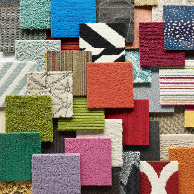 FLOR carpet tile samples