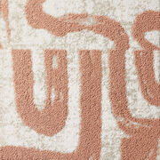 FLOR Scenic Route carpet tile shown in Bone/Coral