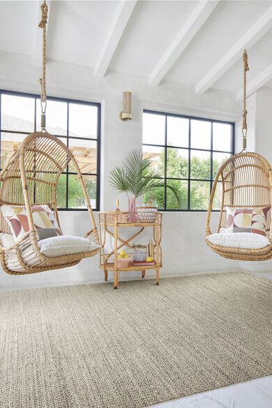 FLOR area rug Be Cool shown in Raffia