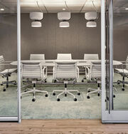 Design360 Inc. Office conference room showing FLOR Down To Earth shown in Bone
