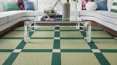 Living Room with Boxed In shown in Mint