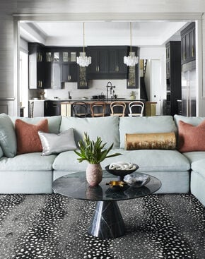 Living Room with Doe Re Mi Black