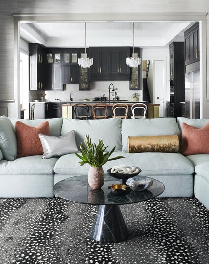 Living Room with Doe Re Mi Black