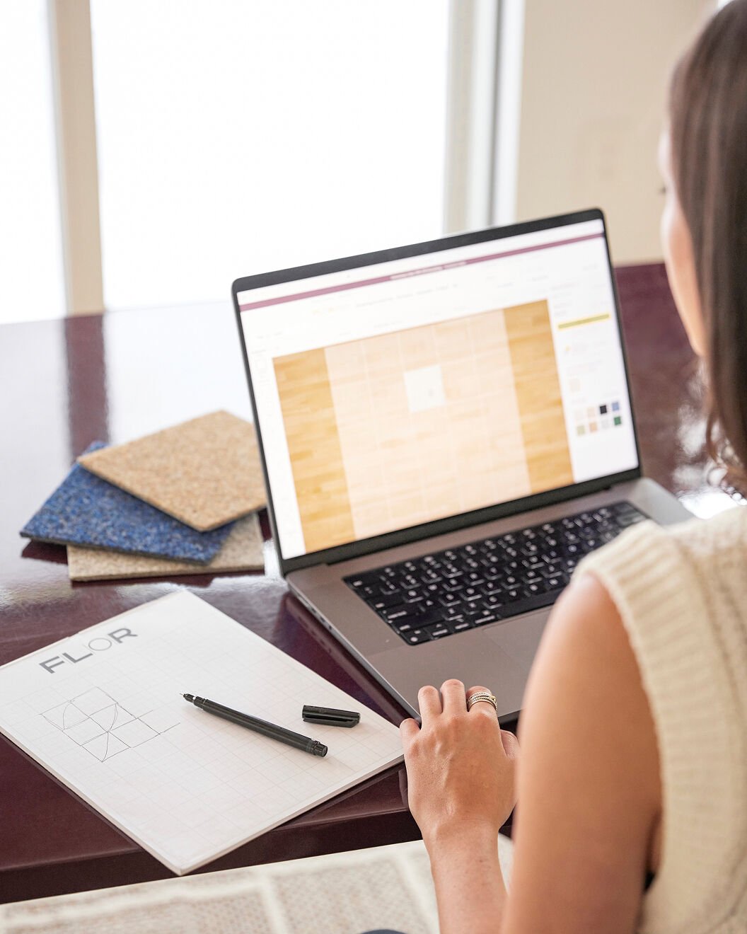 FLOR Design Assistant on Computer