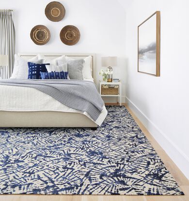 Bedroom shot of NEW – Fan Out shown in Indigo