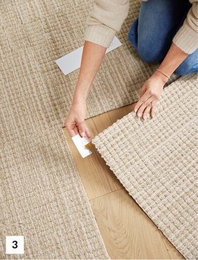 Step 3 - Connecting FLORdots and FLOR carpet tiles
