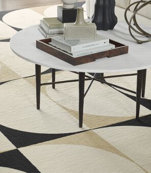 Detail view of FLOR Signature Rug Lunaire. 