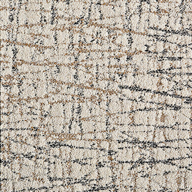 Carpet tile swatch of FLOR Turkish Smoke shown in Tan