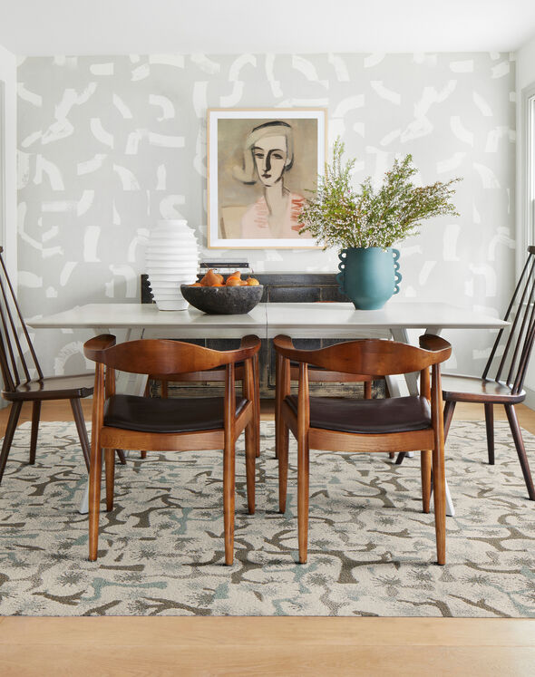 Yucca Tree Seafoam All Area Rugs & Carpet Tiles by FLOR