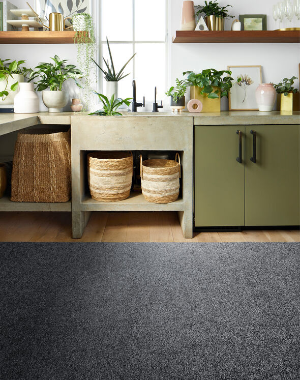 Industrious - Iron: Solid Color Area Rugs & Carpet Tiles by FLOR
