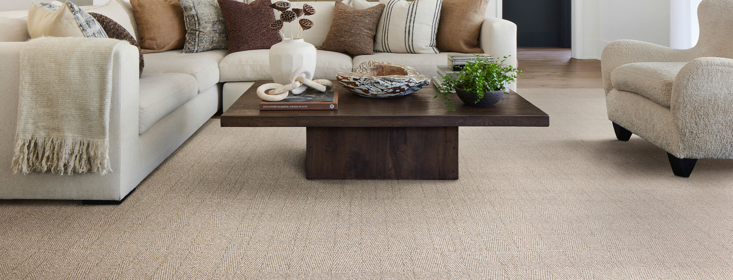 Tweed Indeed - Black: Patterned Area Rugs & Carpet Tiles by FLOR