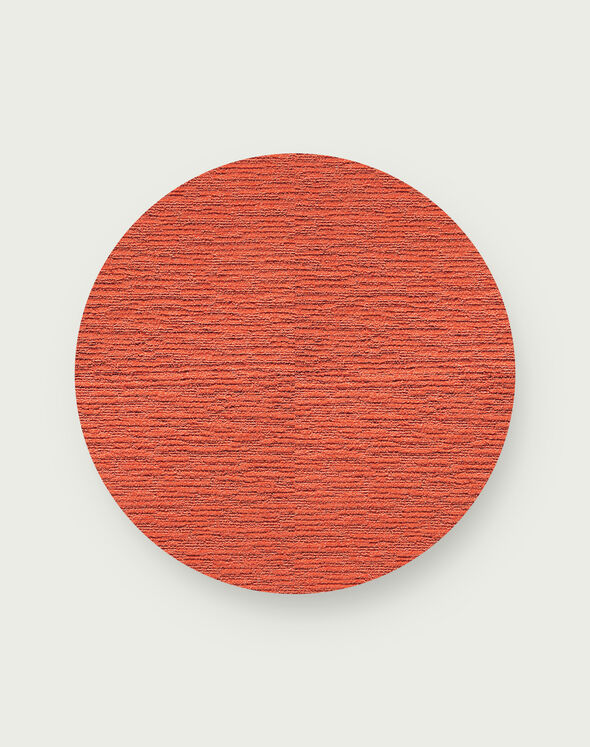Made You Look Round Rug Orange 3.25 Diameter FLOR Signature Area