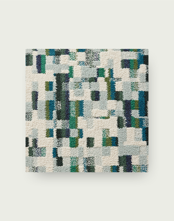 Lost In Pixels - Seafoam / Bone: All Area Rugs & Carpet Tiles by FLOR