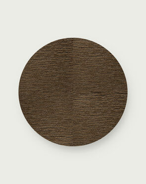 Made You Look Round Rug - Bark - 3.25 Diameter