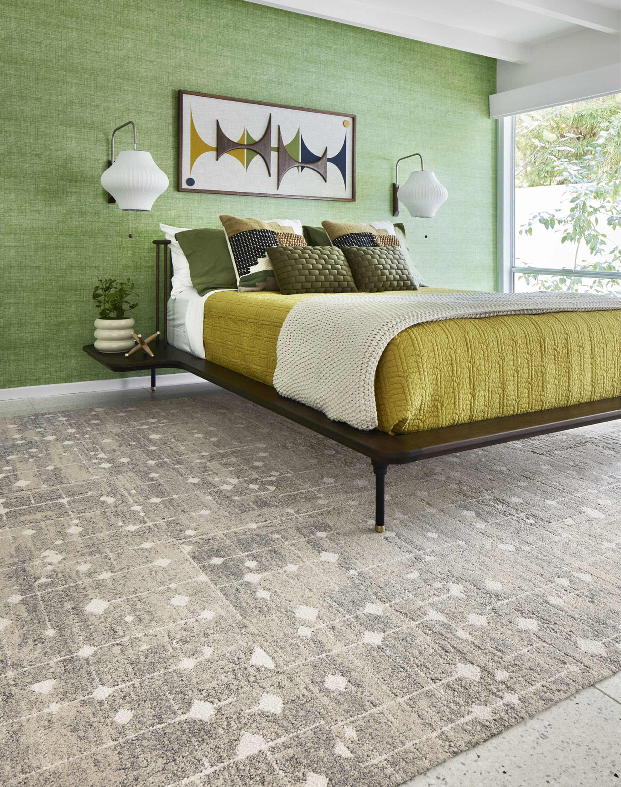 Hollin Hills - Tundra: Patterned Area Rugs & Carpet Tiles by