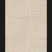 Suit Yourself Quarter Border - Linen / Black - 4x6