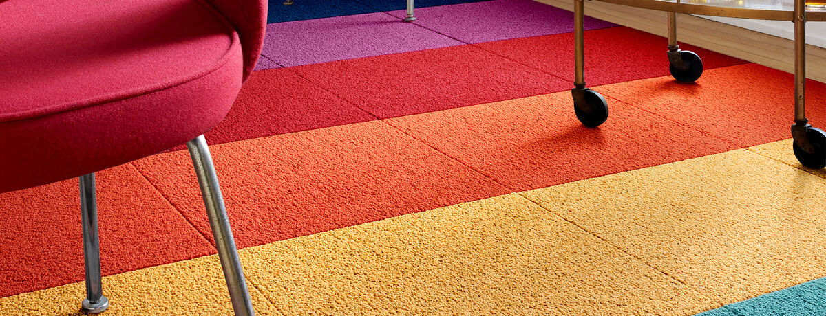 Citrus Spotlight Stripe - Sangria - 7x12
