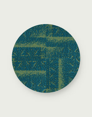 Antique Minx Round Rug - Turquoise - 3.25 Diameter