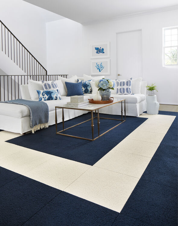 Heaven Sent - Bone: Solid Color Area Rugs & Carpet Tiles by FLOR