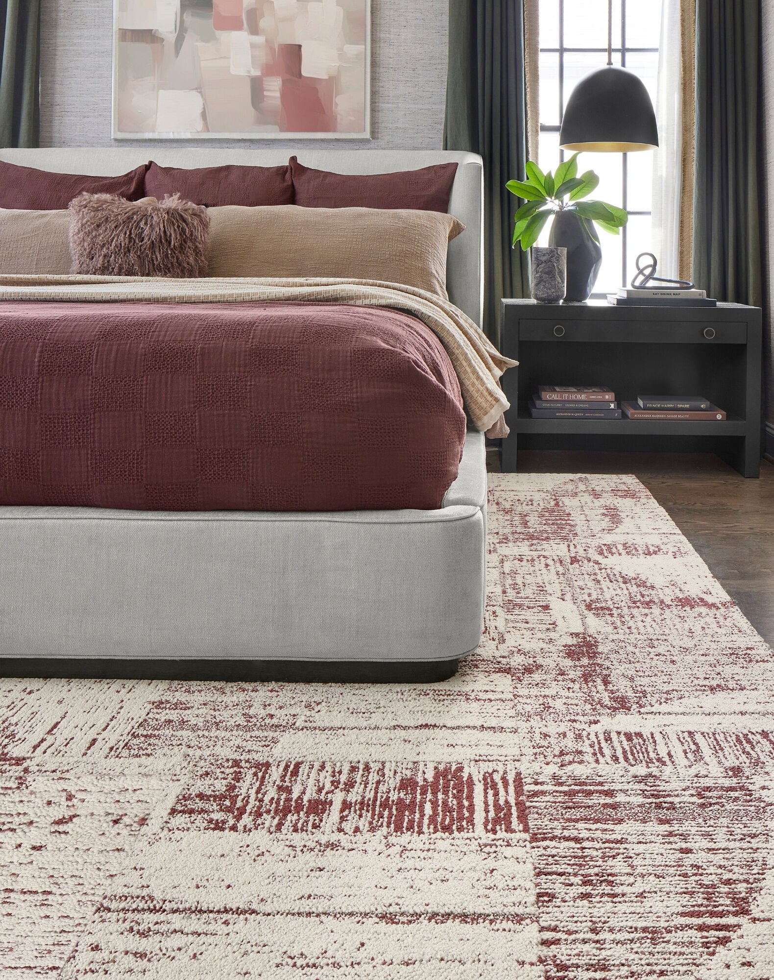 Clouded View - Bone / Spice: All Area Rugs & Carpet Tiles by FLOR