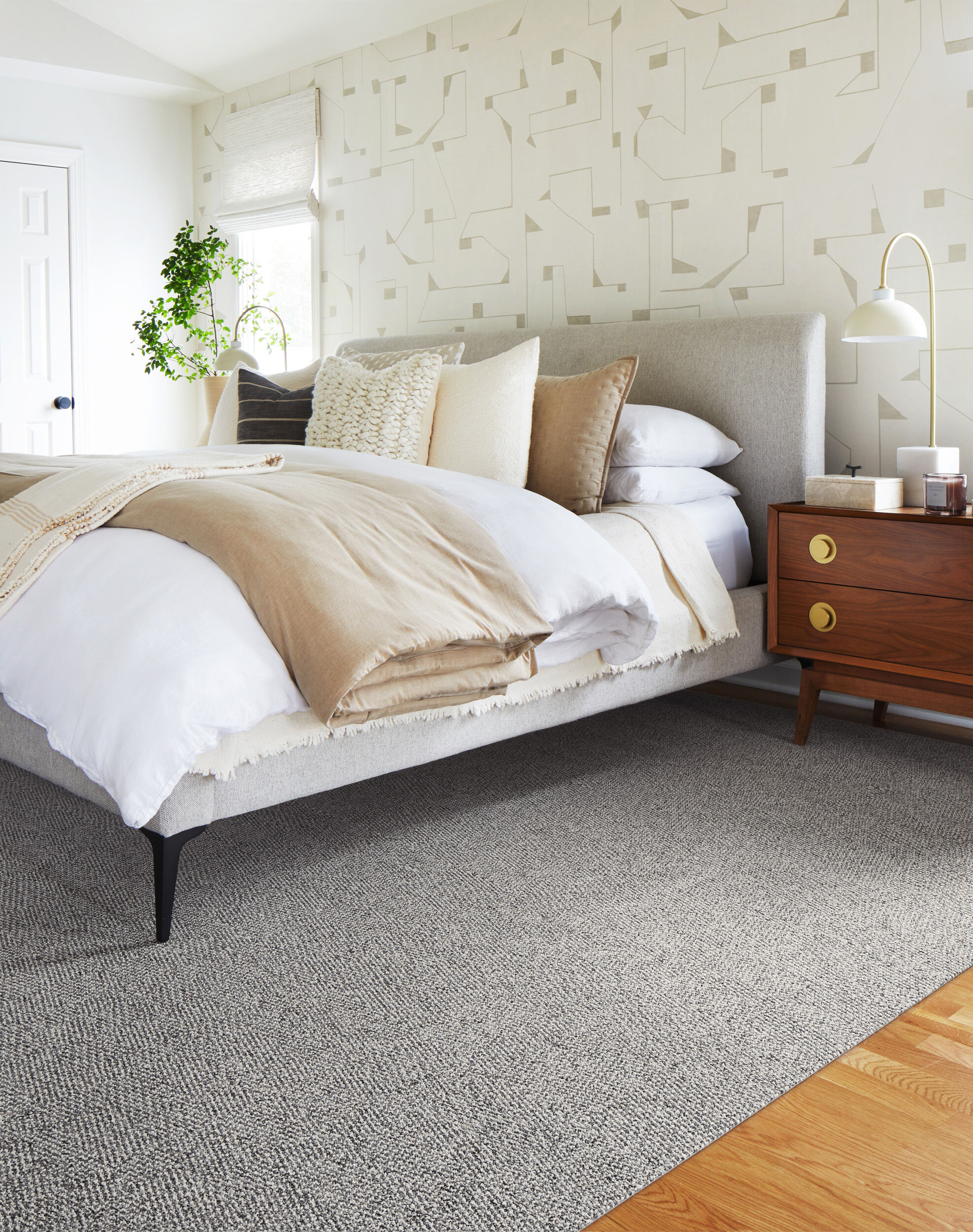 Small Talk - Pearl / Fieldstone: Patterned Area Rugs & Carpet