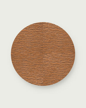 Made You Look Round Rug - Copper - 3.25 Diameter