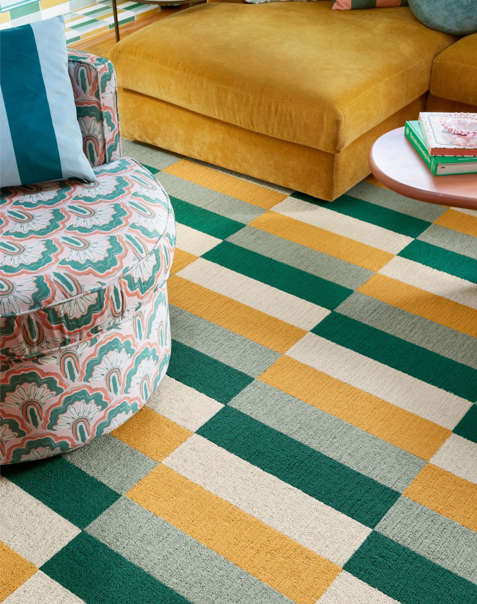 To The Max - Emerald - 5x7: FLOR Signature Area Rugs by FLOR