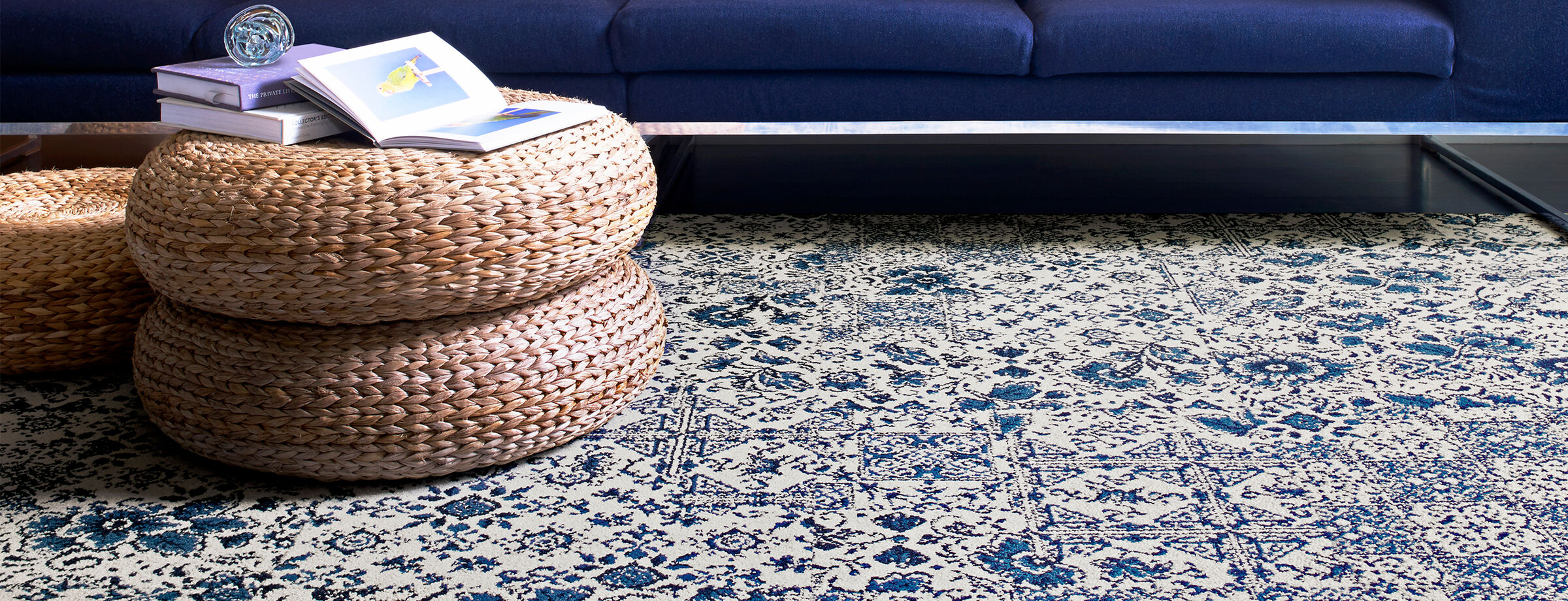 Asteria Lapis Patterned Area Rugs & Carpet Tiles by FLOR