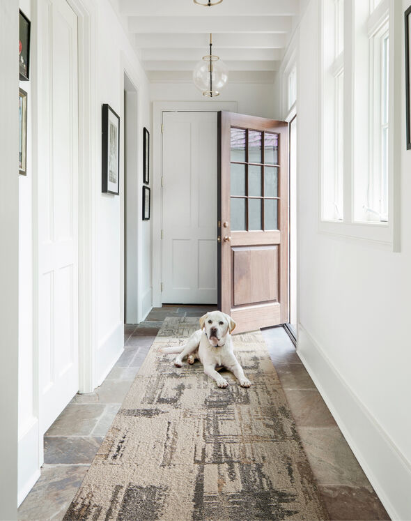 Sprinkle Area Rug Splish Splash - Eggnog: Patterned Area Rugs & Carpet Tiles by FLOR