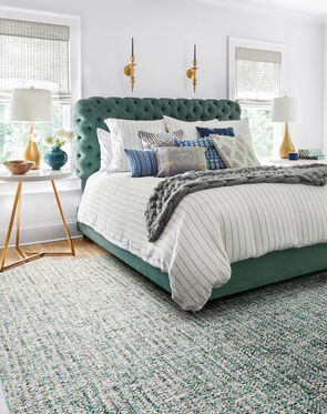 Touch - Light Blue: Patterned Area Rugs & Carpet Tiles