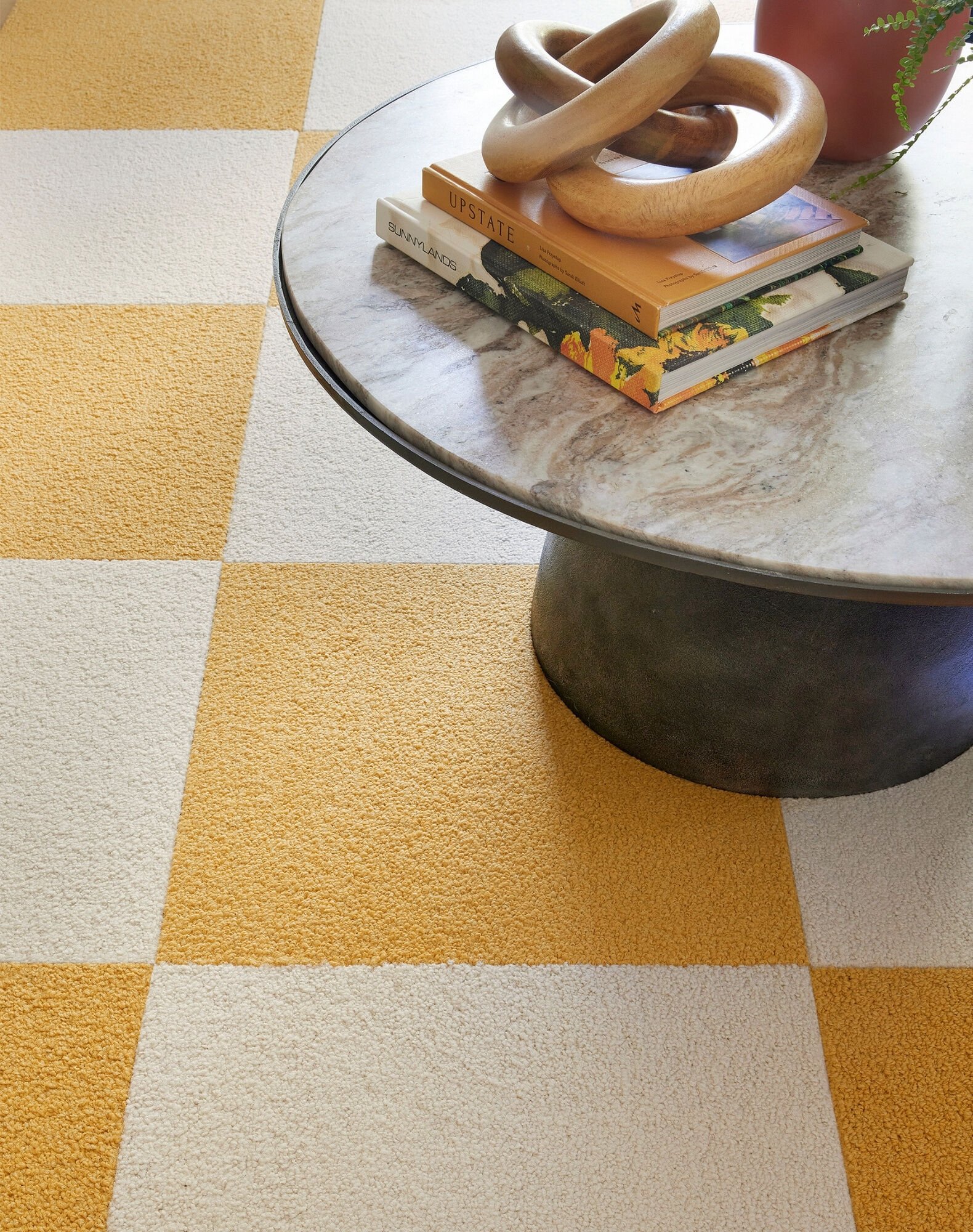 Heaven Sent - Marigold: Solid Color Area Rugs & Carpet Tiles