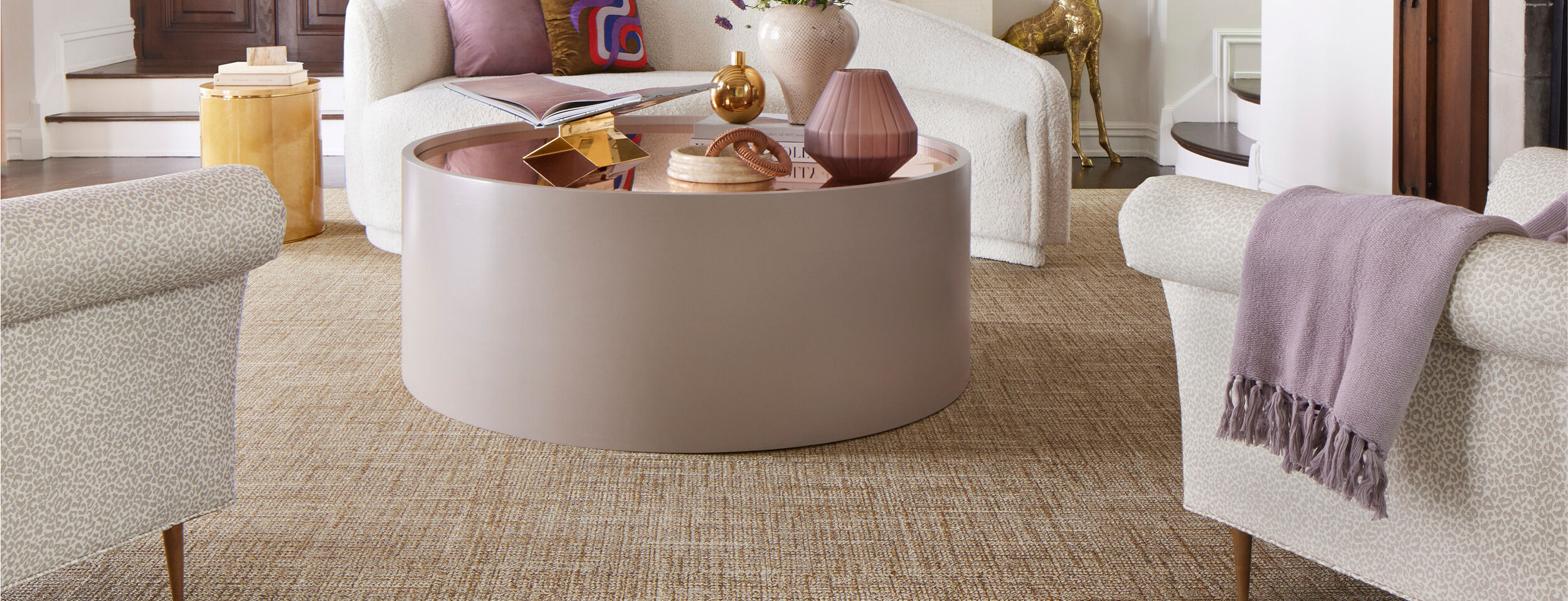 London Twill - Flint / Pearl: Patterned Area Rugs & Carpet