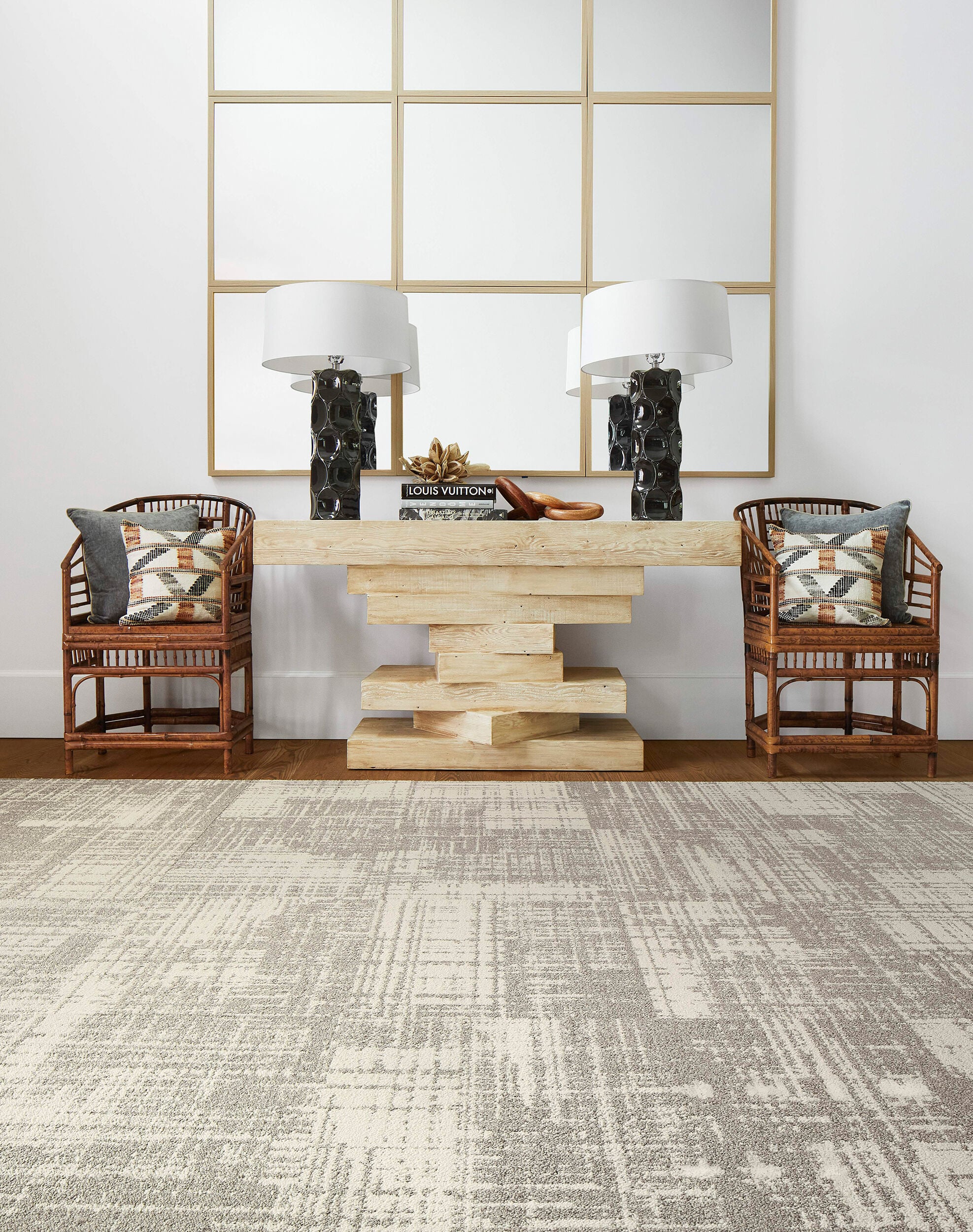 Dappled Daylight - Pigeon: Patterned Area Rugs & Carpet Tiles by FLOR