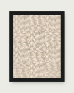 Suit Yourself Quarter Border - Linen / Black - 6x7