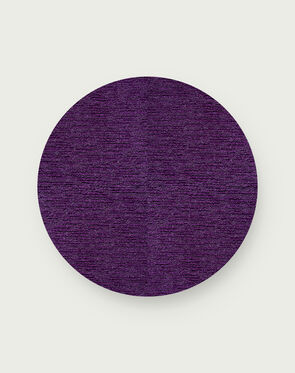 Made You Look Round Rug - Purple - 3.25 Diameter