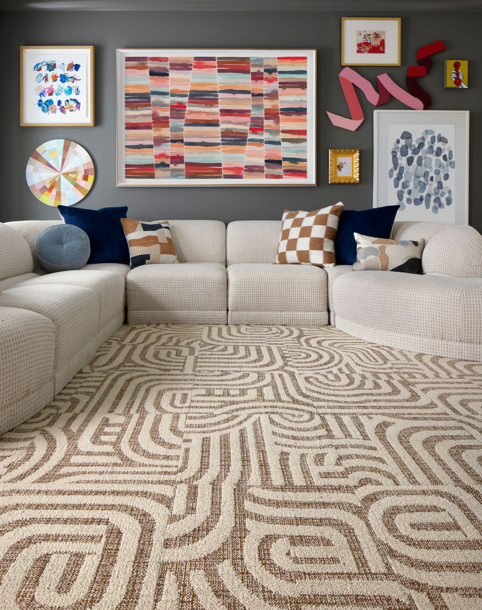 Around The Bend - Pearl / Topaz: All Area Rugs & Carpet