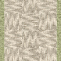 Suit Yourself Quarter Border - Linen / Mint - 6x7