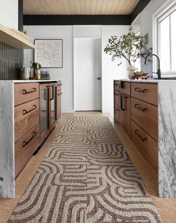 Around The Bend - Dune / Cocoa: All Area Rugs & Carpet Tiles by FLOR