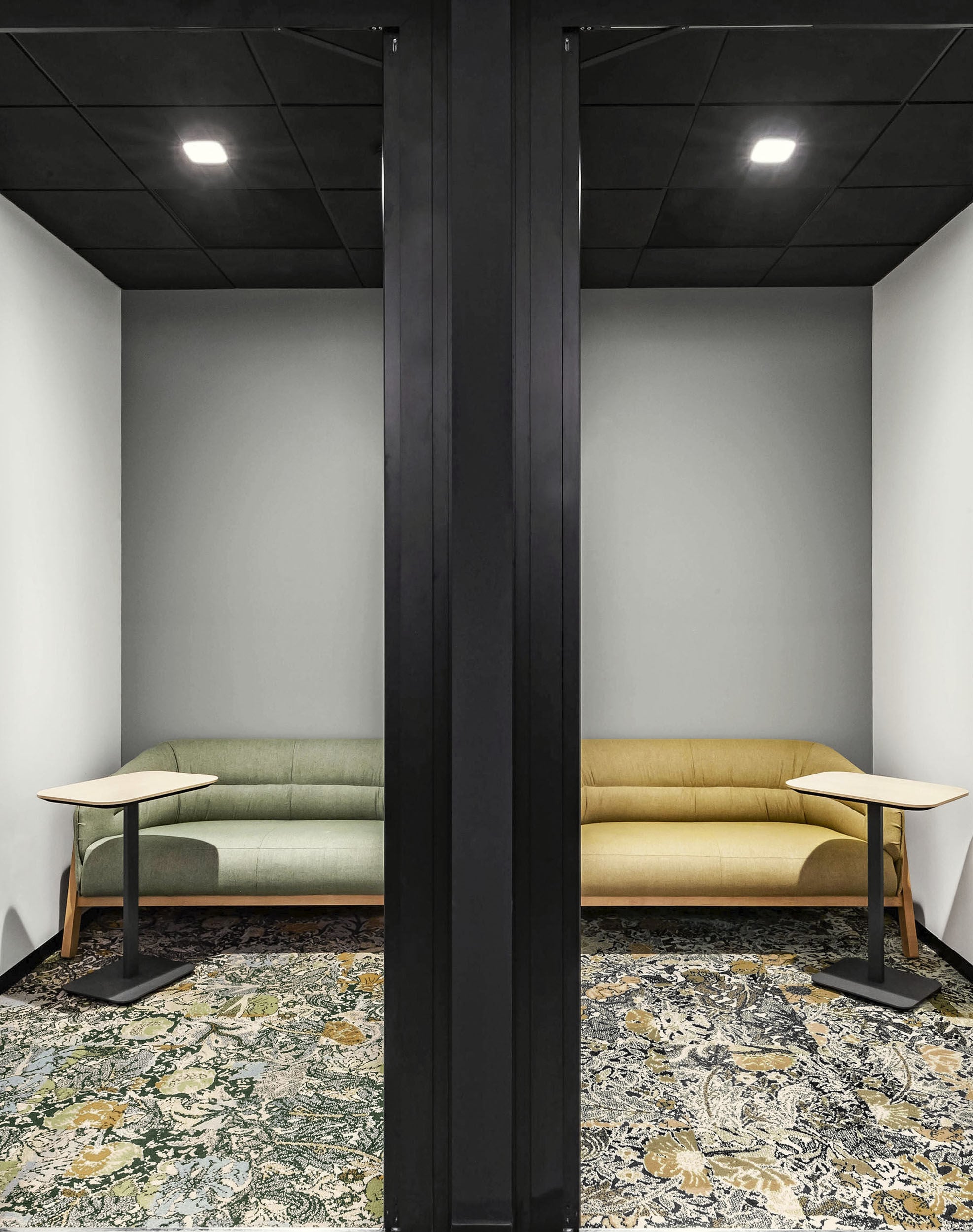Among the Wildflowers - Palm: Patterned Area Rugs & Carpet Tiles