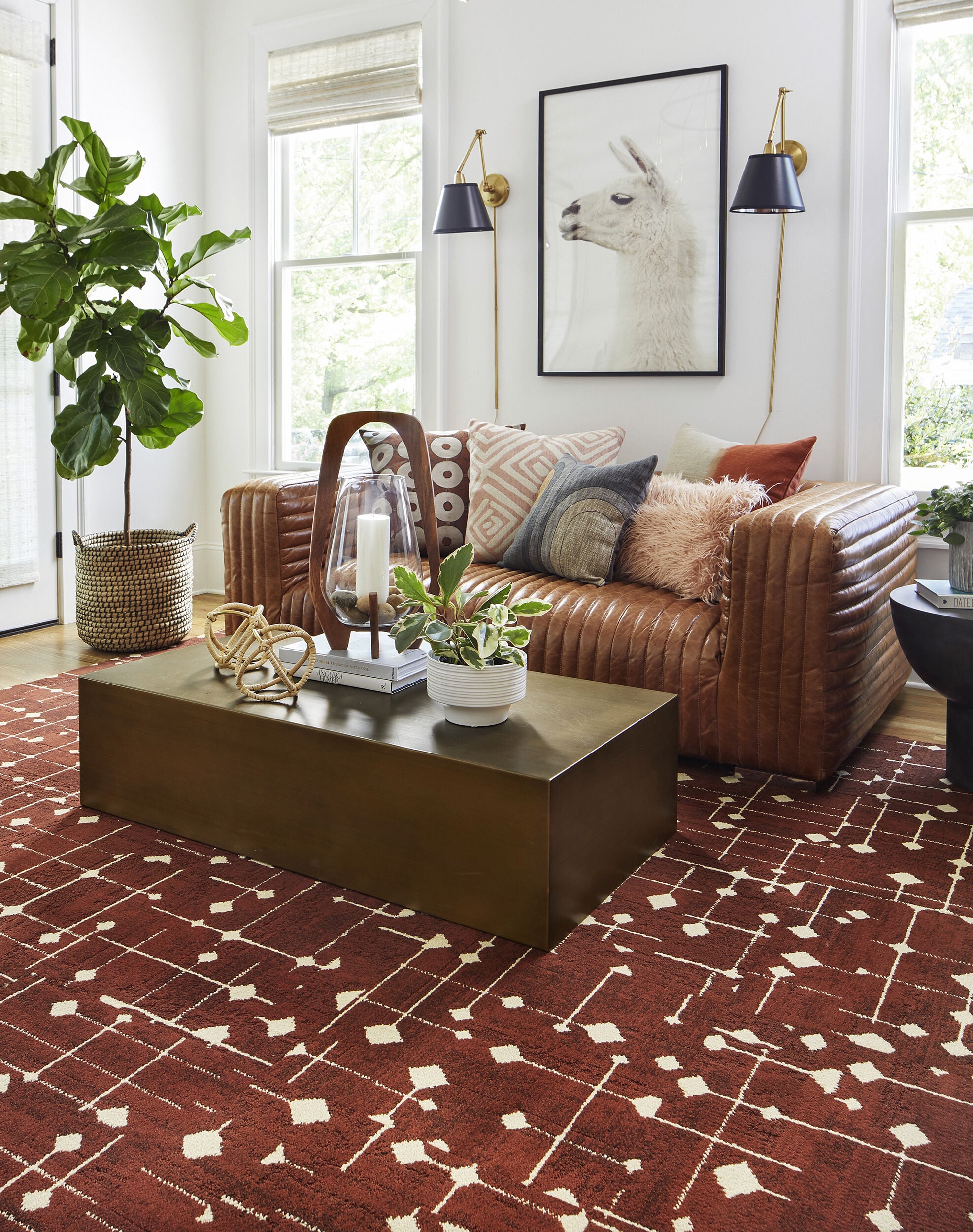 Hollin Hills - Spice: Patterned Area Rugs & Carpet Tiles by FLOR Hollin Hills - Spice: Patterned Area Rugs & Carpet Tiles by FLOR