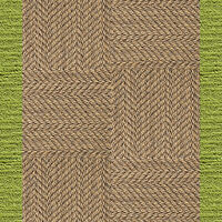 Suit Yourself Quarter Border - Raffia / Kiwi - 4x6
